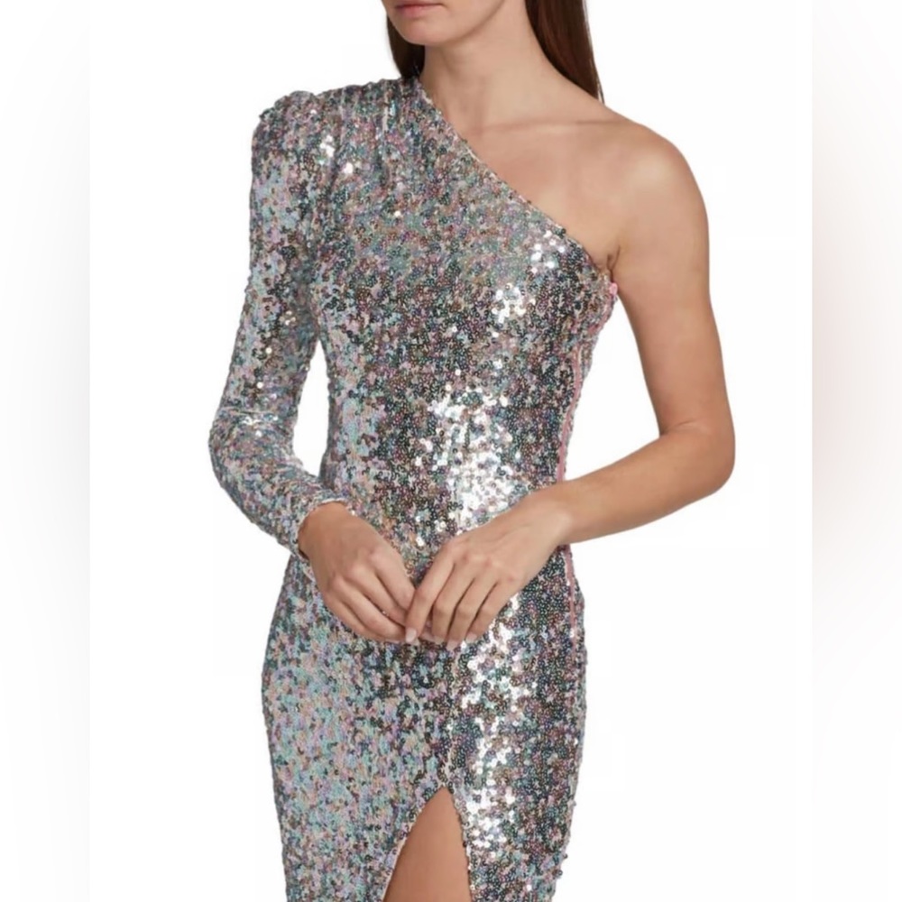 Bronx And Banco Galaxy Metallic Midi Dress